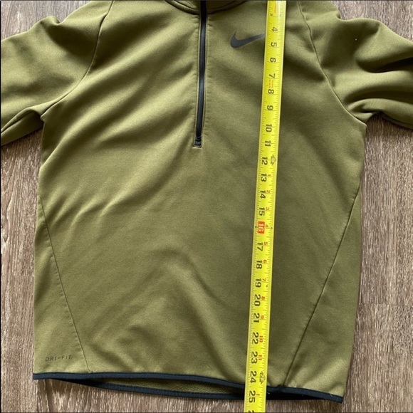 Nike Dri-Fit olive sweatshirt. Men's small - Picture 6 of 10